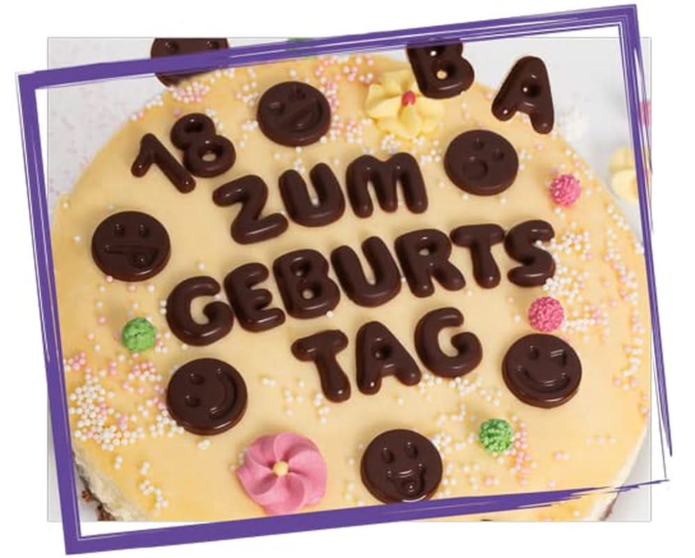 Günthart Backdecor, 90 piezas de letras, alfabeto y números de chocolate en fino chocolate negro, 47 gramos Naty Shop