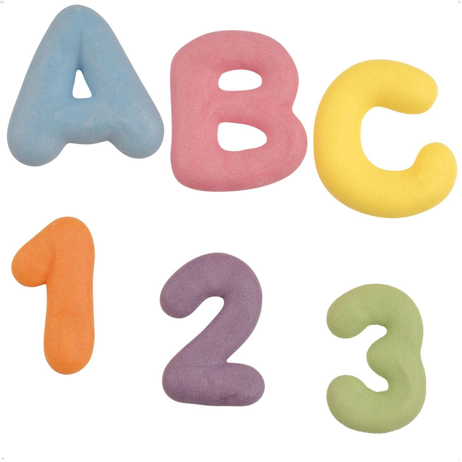 Günthart, 8 figuritas de azúcar para el inicio del cole y letras, 115 gramos Sprinkles Naty Shop