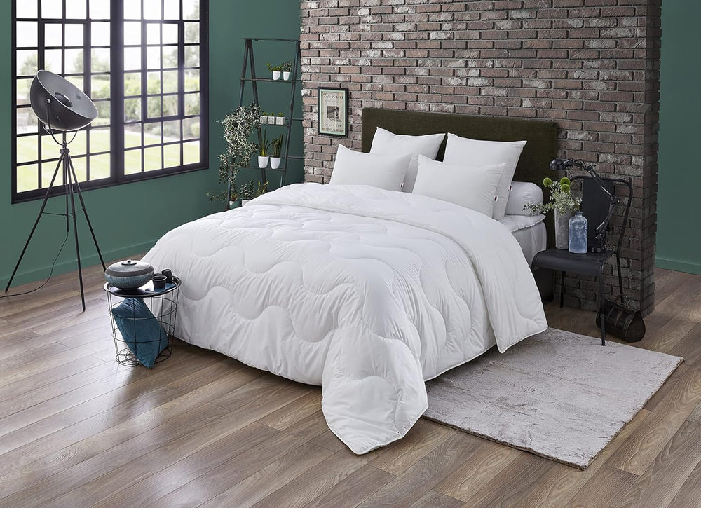 Manta, Templada, Sintética, 220 X 240 Cm, Para cama de matrimonio, Manta Amazon, Antiácaros y mullida, Fibra reciclada, Lavable a máquina a 40ºC Edredones y edredones Naty Shop 220/240