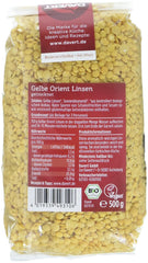 Lentejas amarillas orientales Davert (1 x 500 g) - Bio