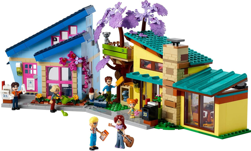 LEGO Friends Casa familiar de Olly y Paisley, casa de muñecas con figuras y accesorios, casa de dos pisos y casa en el árbol, regalo creativo para niñas y niños 7+ 42620 Juegos de construcción Besuche den LEGO-Store