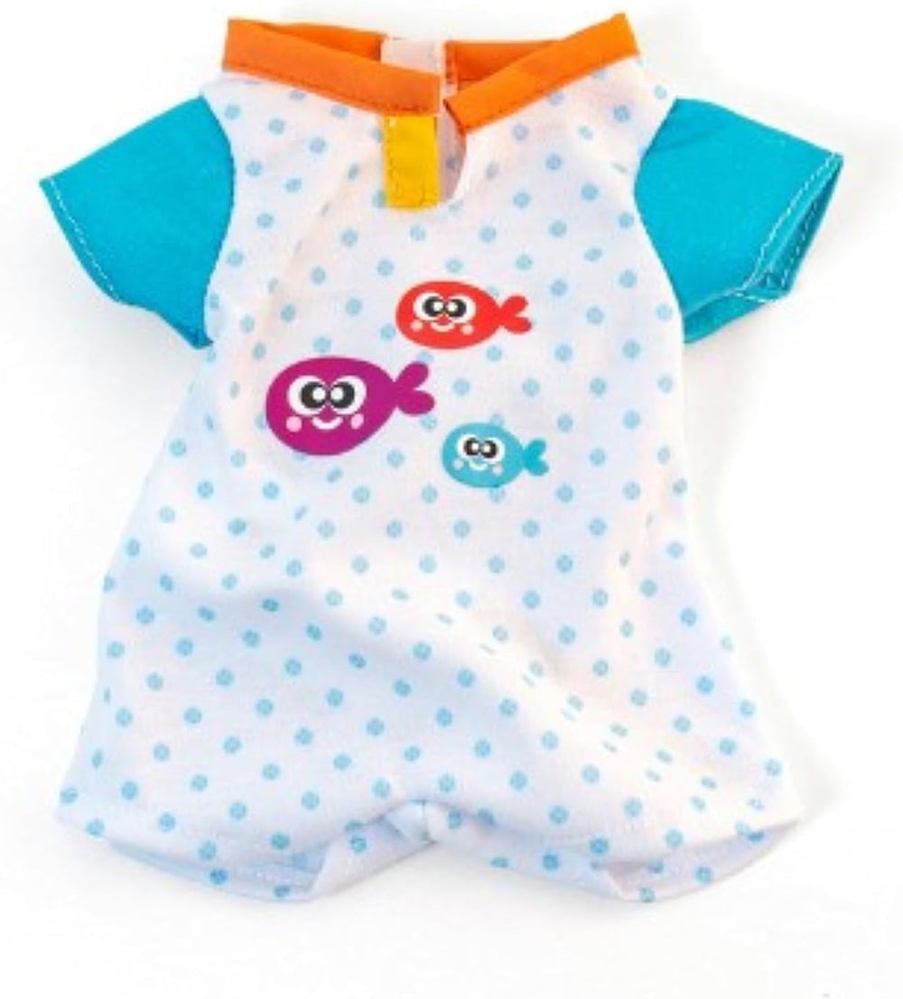 Miniland Set Puppenkleidung 32cm, camiseta girgeltes mit Latzhose und Mütze, Übergangszeit