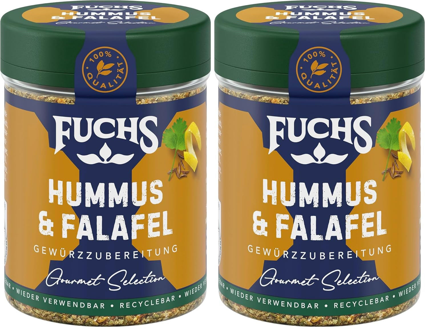 Fuchs Gewürze Gourmet Selection Naher Osten-Afrika – Dukkah Gewürzmischung, nachfüllbarer Gewürz Mix, zum Verfeinern von Fisch und Lamm, vegano, 50 g