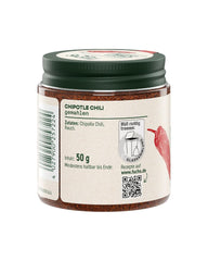 Fuchs Gewürze - Chipotle Chili gemahlen | Chilipulver Rauchiges | Chile en polvo en calidad Premium 50 g im wiederverschließbaren Gewürzglas