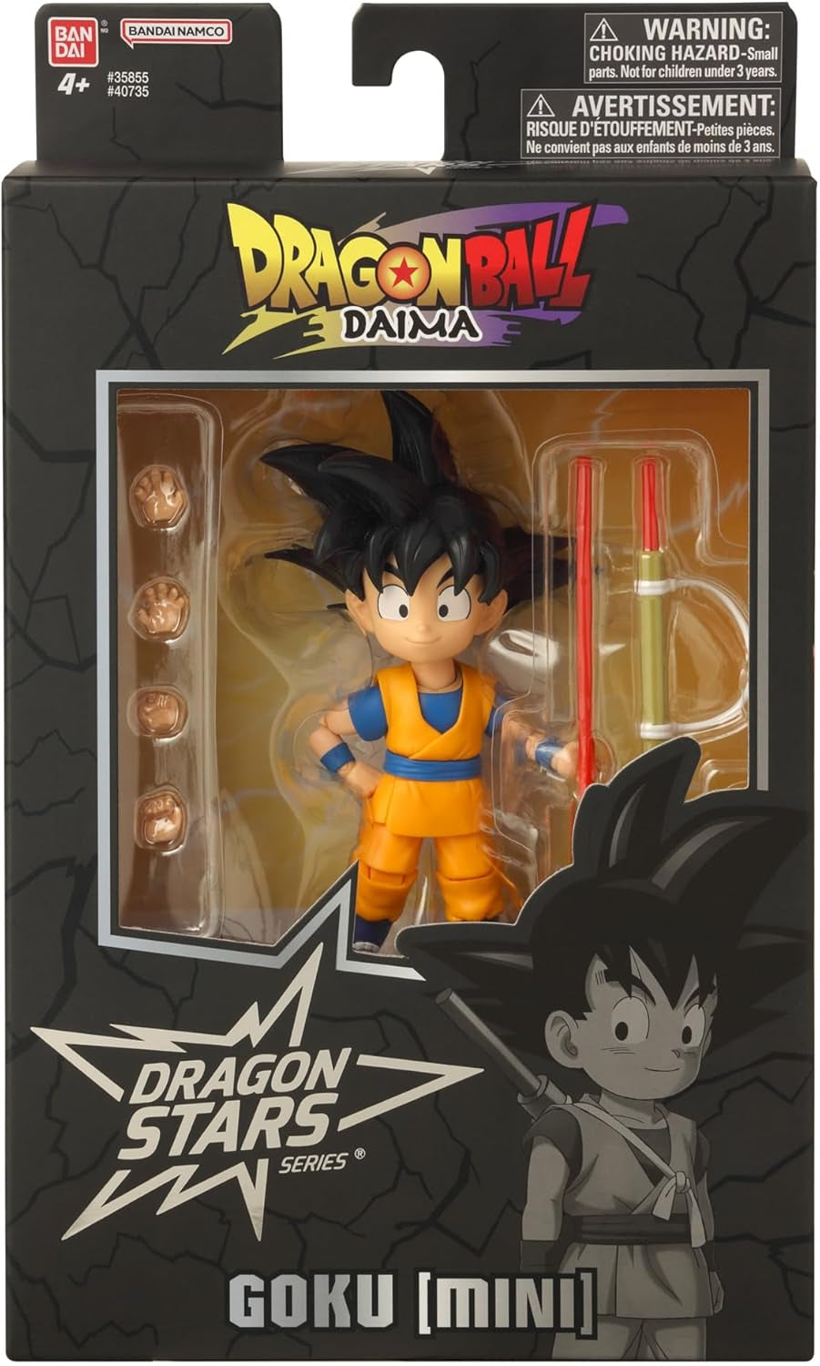 BANDAI - Dragon Ball Daima Kid Goku - Figura Dragon Star 17 cm - Figura Kid Goku con accesorios - Licencia Oficial Dragon Ball - Figura Mini Goku móvil - Juguete a partir de 4 años - 40735 Figuras de acción Naty Shop