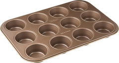 Zenker, molde para muffins diámetro Ø 7 cm, MOJAVE ORO Moldes y bandejas para horno Naty Shop