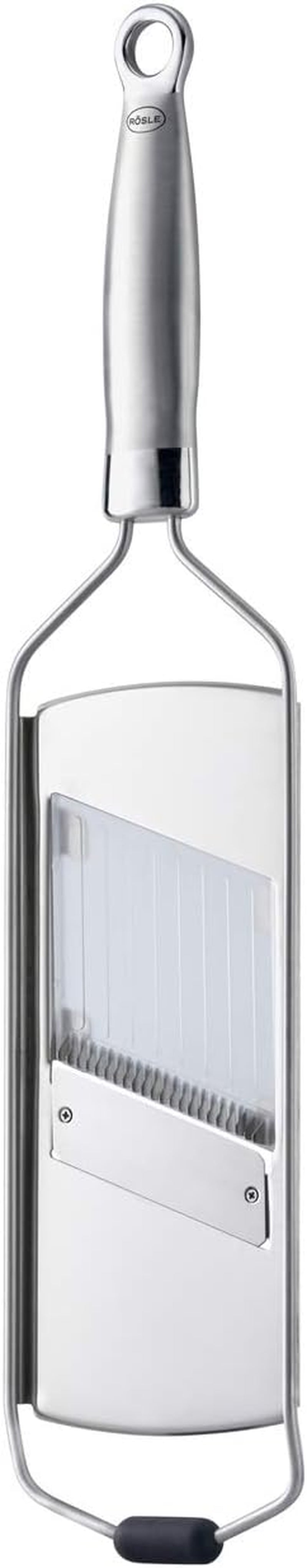 Cortadora gourmet RÖSLE Cortadora de alta calidad para trufas, champiñones finos, parmesano, rábanos, rodajas finas, acero inoxidable 18/10 Pelador Cortadora en juliana RÖSLE