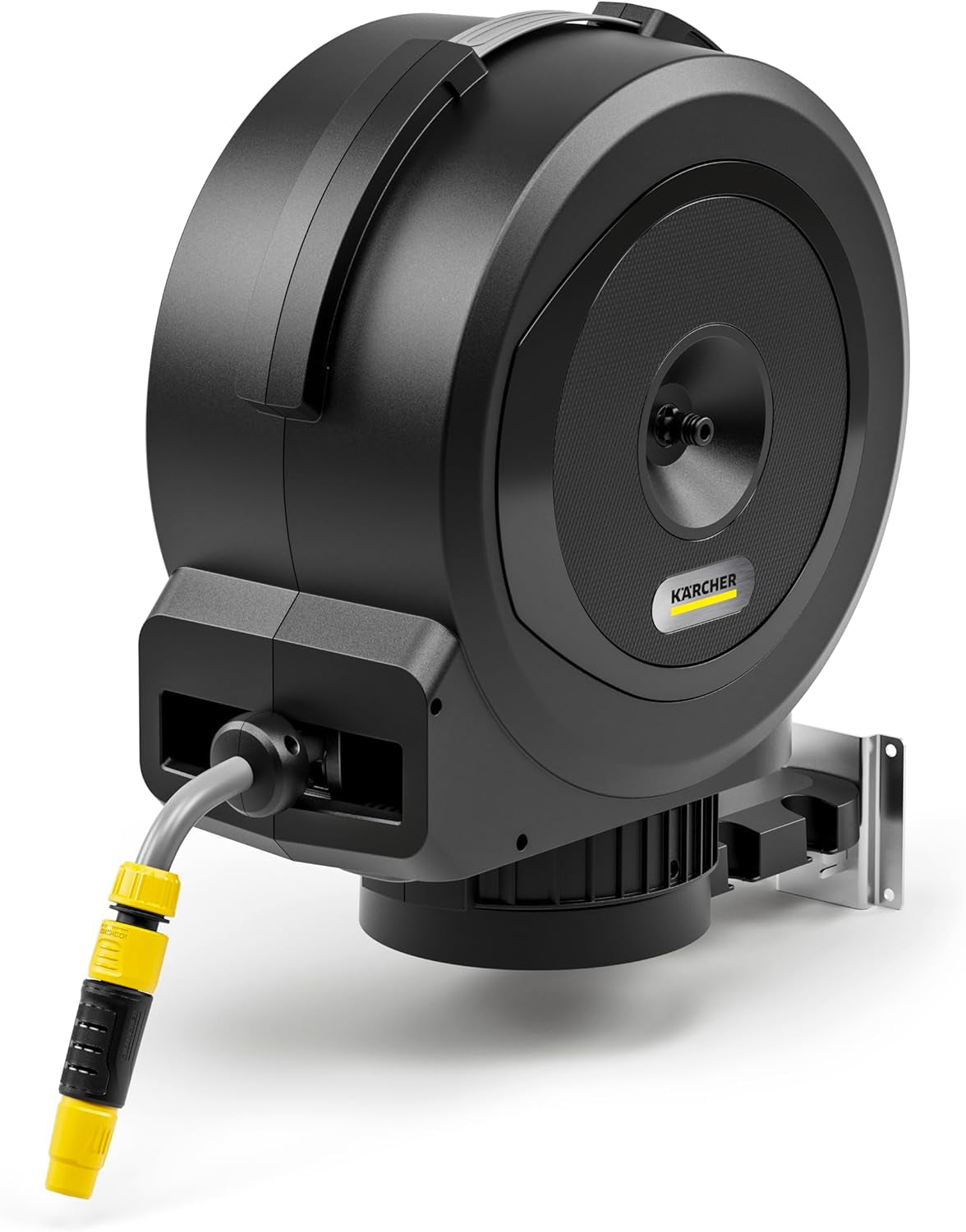 Cutie automată pentru furtun Kärcher HBX 5.35: furtun de 35 m, furtun de conectare: 1,5 m; retragere automată a furtunului, convenabilă și flexibilă, neagră