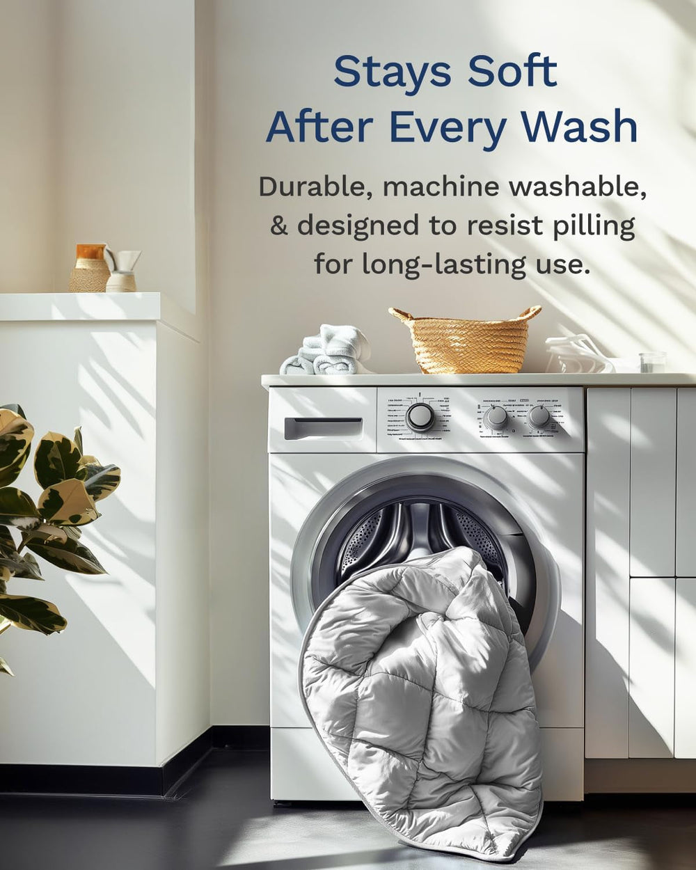 Edredón alternativo reversible de plumón All Seasons Twin/Twin XL - Microfibra suave, transpirable, extralargo, de alta calidad - Relleno de funda nórdica gris Quilts & Quilts Naty Shop