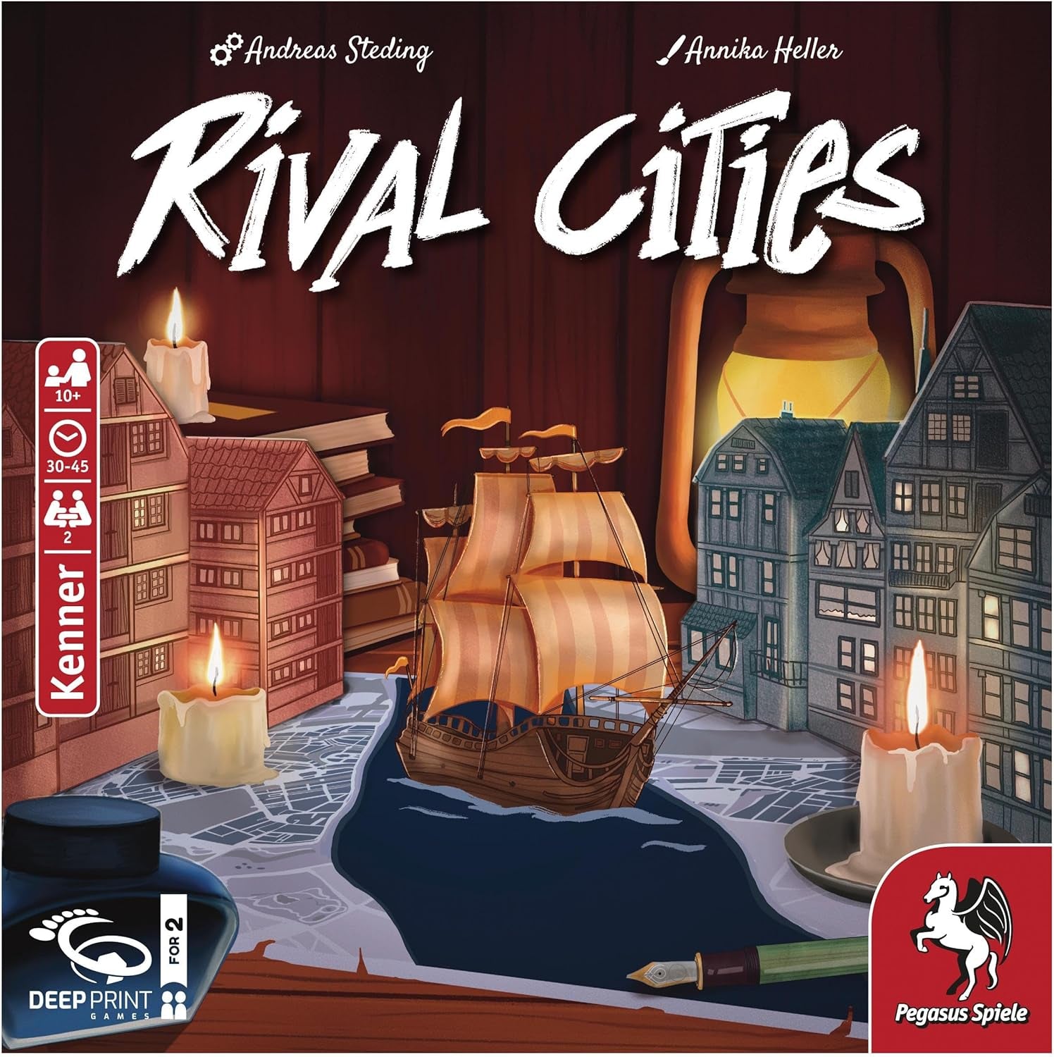 Pegasus Spiele Ciudades rivales (juegos de impresión profunda), Braun