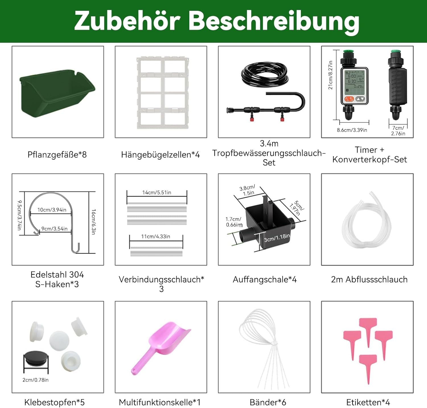 Hängende Vertikale Wand Pflanze, Vertikale Pflanzenwand Balkonbar Pflanzenwand Indoor con Smart-Timer und Wasserpumpe Blumentopf Wand para Hof Garten Balkon Decoración del hogar