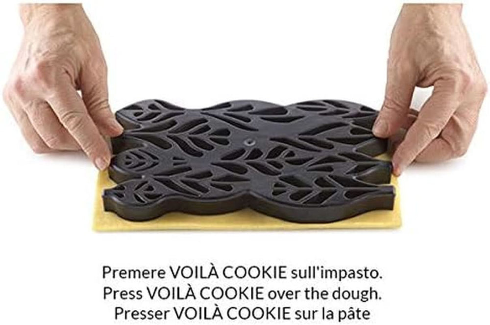 Silikomart, molde para galletas Voila Cookie Leaves, 240mm X 150mm, altura 20mm Cocina Naty Shop