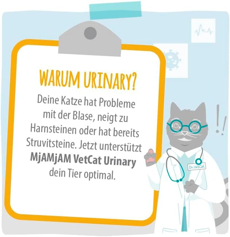 Mjamjam Vetcat - Hrană umedă premium pentru pisici - Dietă - Urinară - Pui, pachet de 6 (6 X 200G), fără cereale