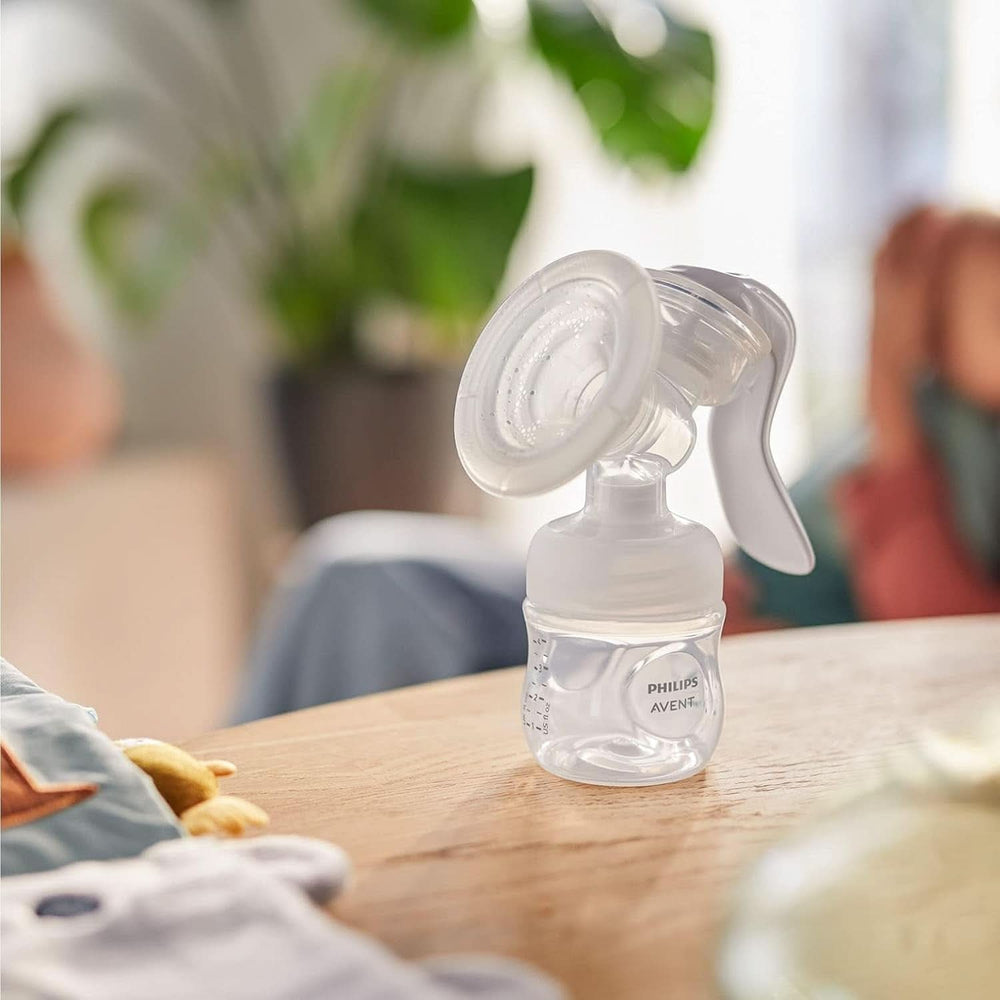 Philips Avent Handmilchpumpe - Einfaches Abpumpen, Mit Natural-Motion Technologie, Bpa-Frei (Modell SCF430/01) Transparente Accesorios Alimentación y Lactancia Bebe Naty Shop