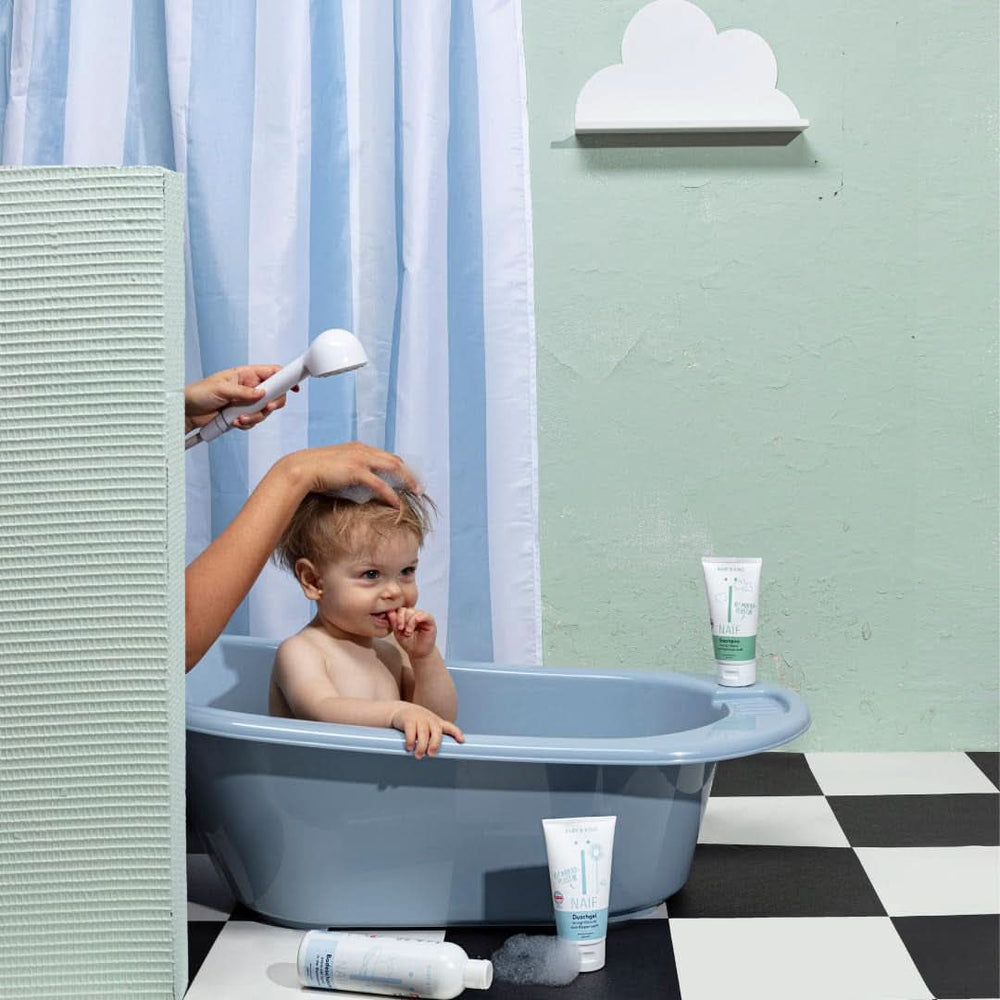 Naïf Gel de lavado nutritivo - Para bebés y niños - Ingredientes naturales - 100% vegano - 200 ml Madre e Hijo Naty Shop