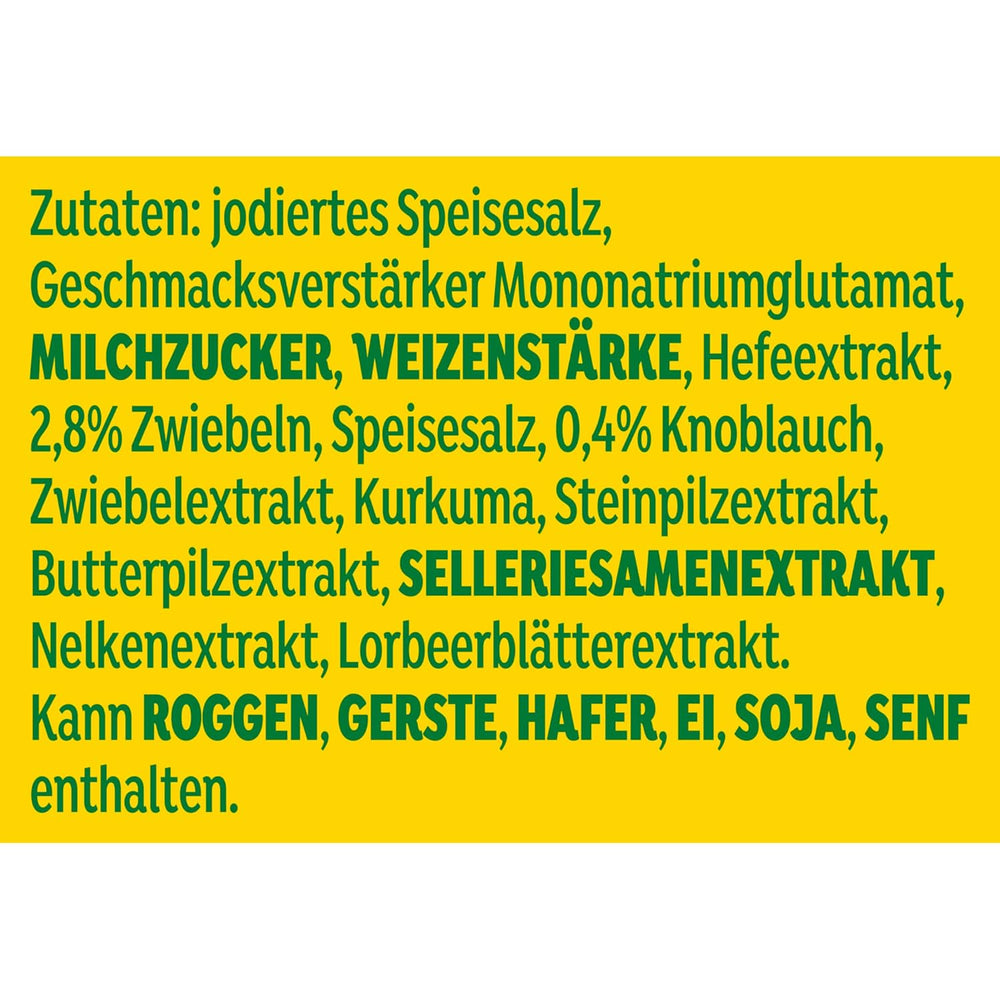 Knorr Würzmischung Universal Aromat für schnelle Gerichte zum Condimento y condimento de carnes, verduras, salsas y más 100 g