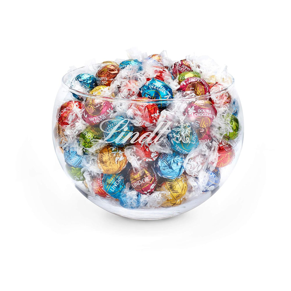 Mezcla de chocolate LINDOR | 1371 gramos | Aprox. 109 bolas: Mezcla clásica para bolas de chocolate con leche y LINDOR | Aprox. 80 bolas de chocolate (con leche, blanco, negro 60%, avellana) | Paquete a granel, 1 kg
