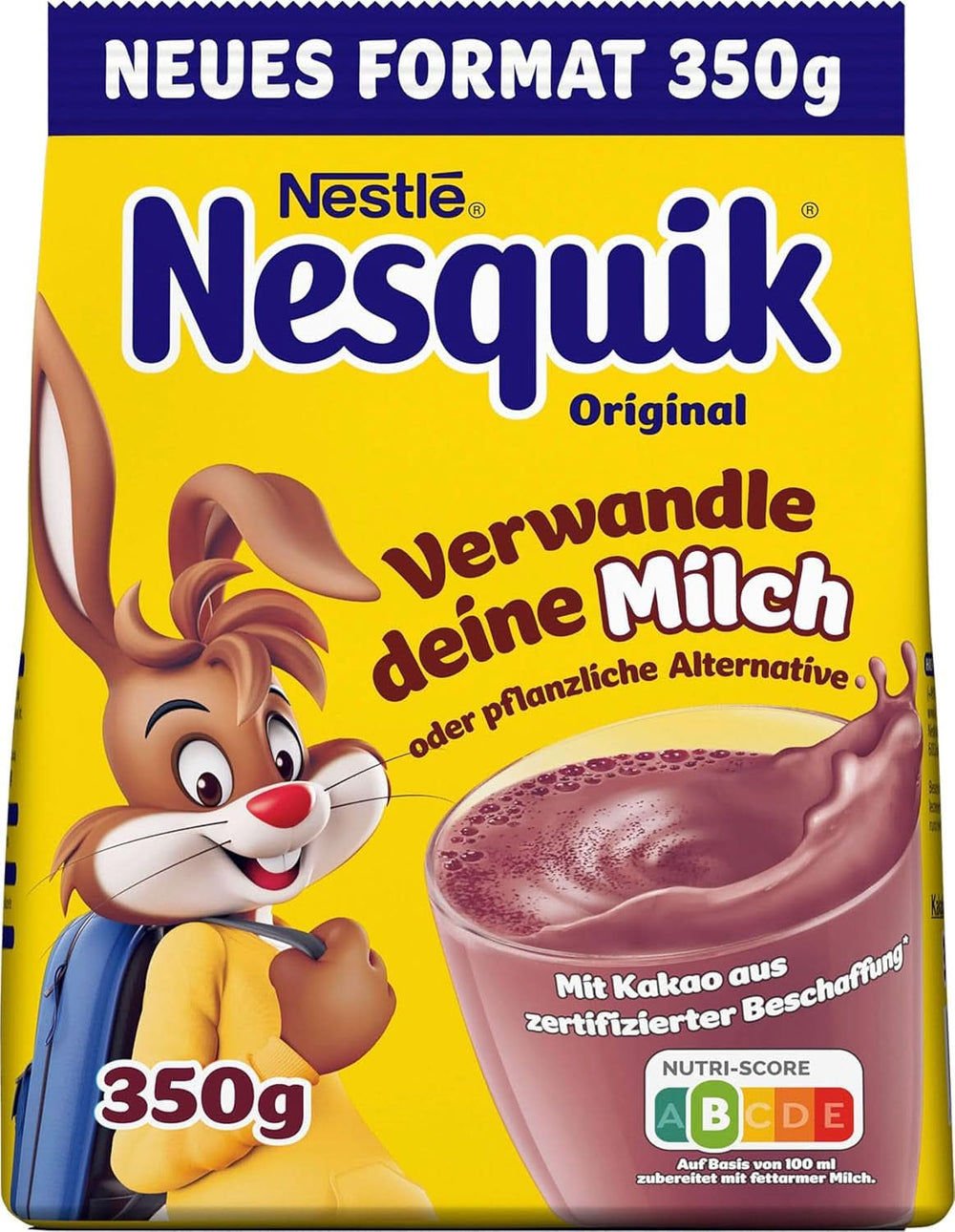 Nestlé , Pudră de cacao pentru amestecat în lapte, 1 pachet (1 X 350 grame) Cacao si Ciocolata Calda Naty Shop Ciocolata
