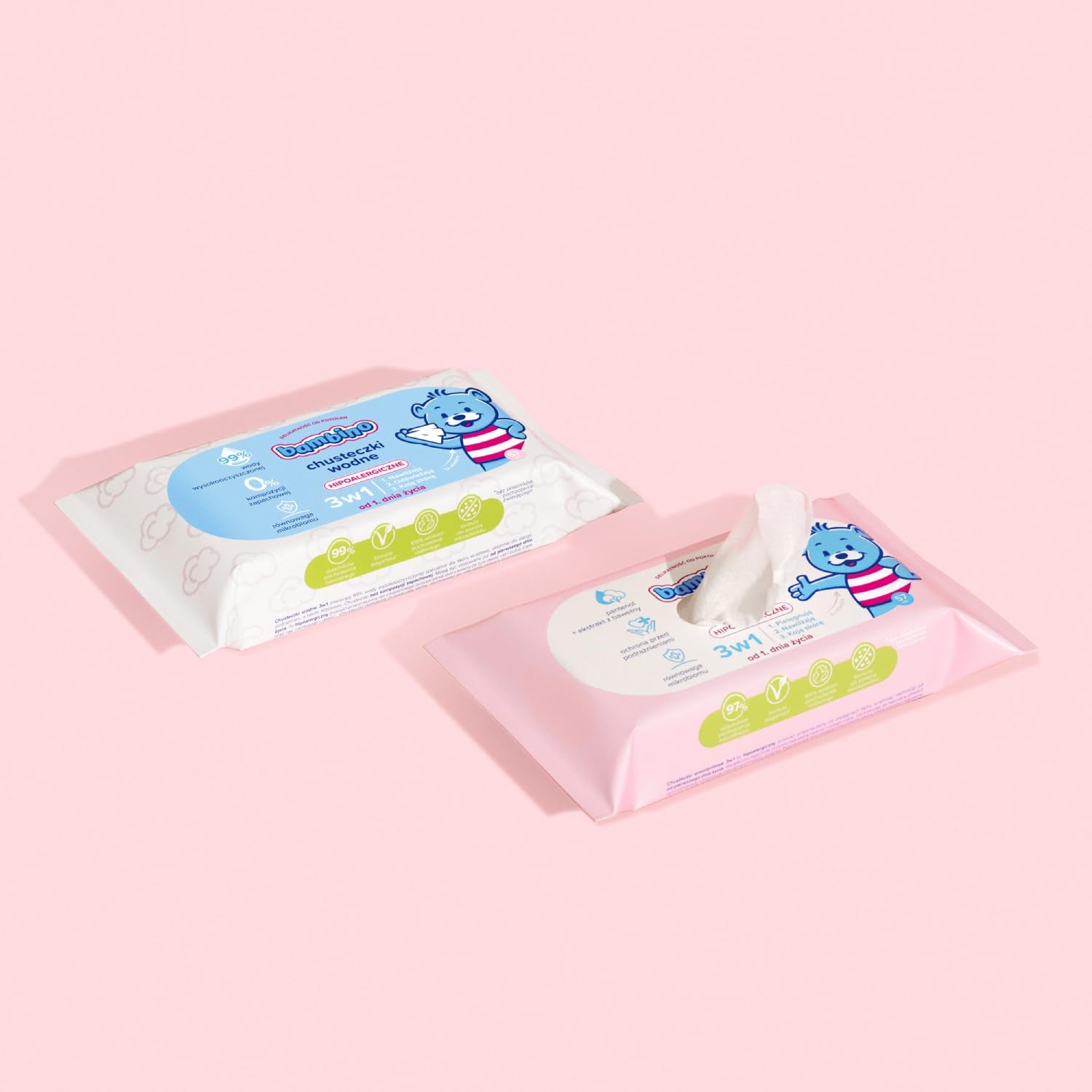 Toallitas 3 en 1 4x57 uds.