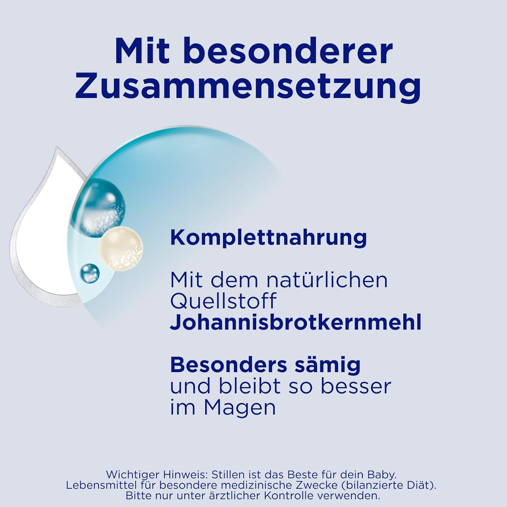 Aptamil Antirreflujo - Fórmula completa desde el nacimiento Manejo dietético Vómitos y regurgitaciones Alimentos para bebés Leche en polvo 1 x 800 g