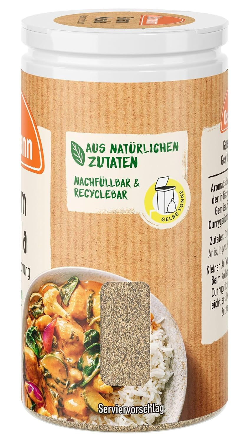 Ostmann Gewürze - Garam Masala Gewürzmischung | Embalaje completo y reciclable | 30 g en la estreudosis