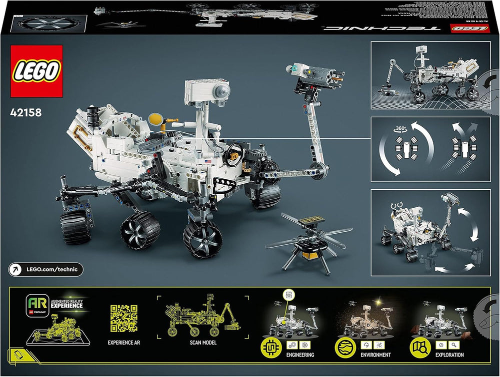 LEGO Space Toy Set 42158 Technic NASA Mars Rover Perserverance con aplicación Ar, juguete de construcción científica para niñas y niños Más de 10 juegos de construcción Besuche den LEGO-Store