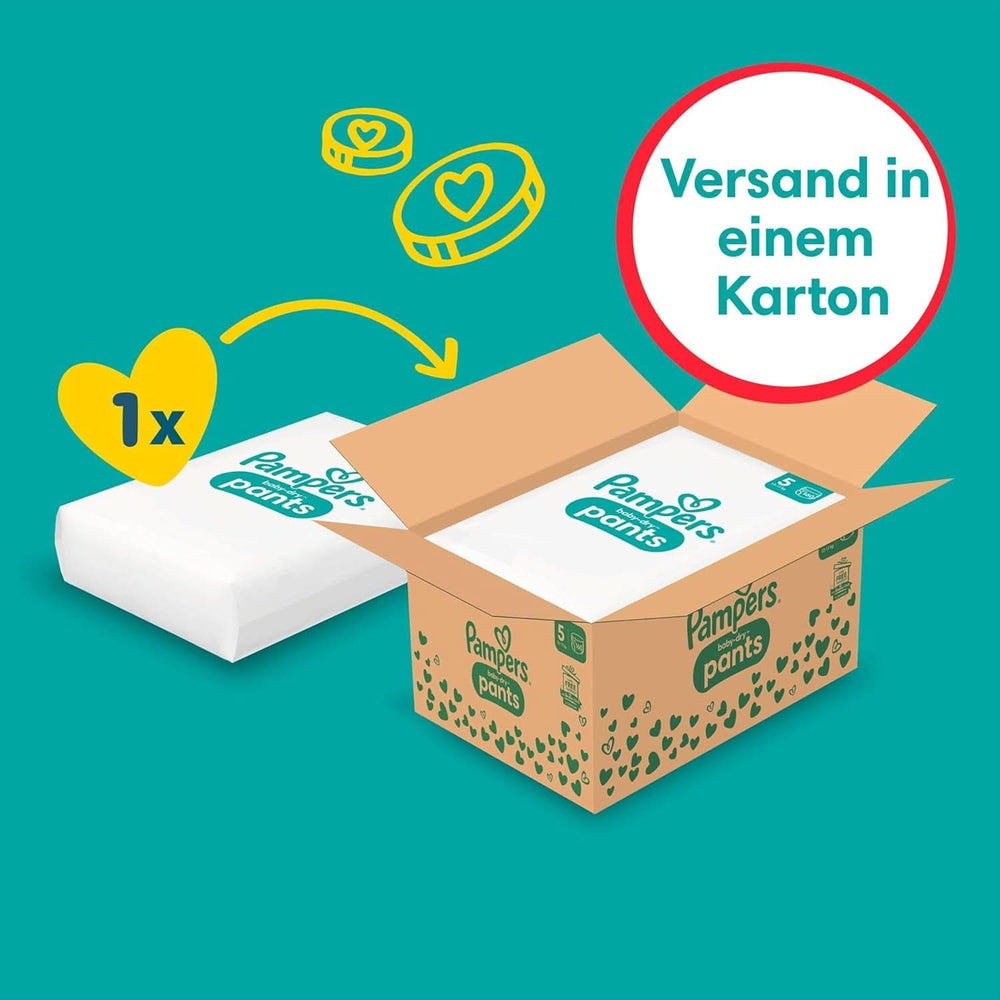 Pampers Windeln Pants Größe 5 Baby-Dry, 160 Windeln, 12kg-17kg, 360° Fit Hilft, Auslaufen Zu Verhindern Madre e hijo Naty Shop