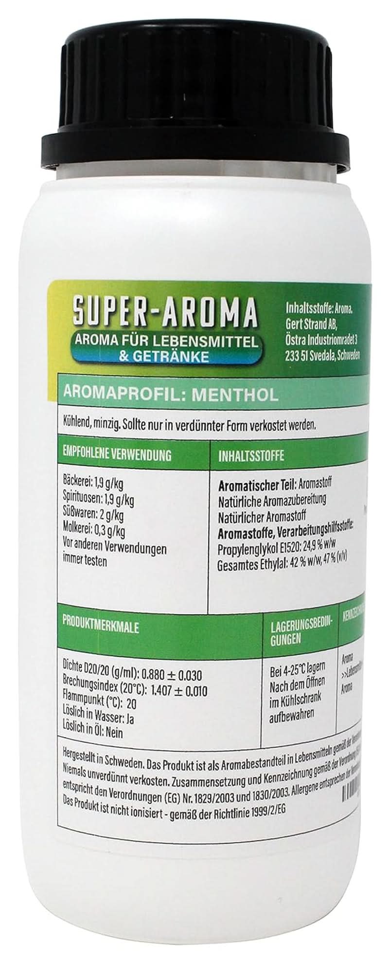 Concentrado mentolado 280 ml Arome Naty Shop