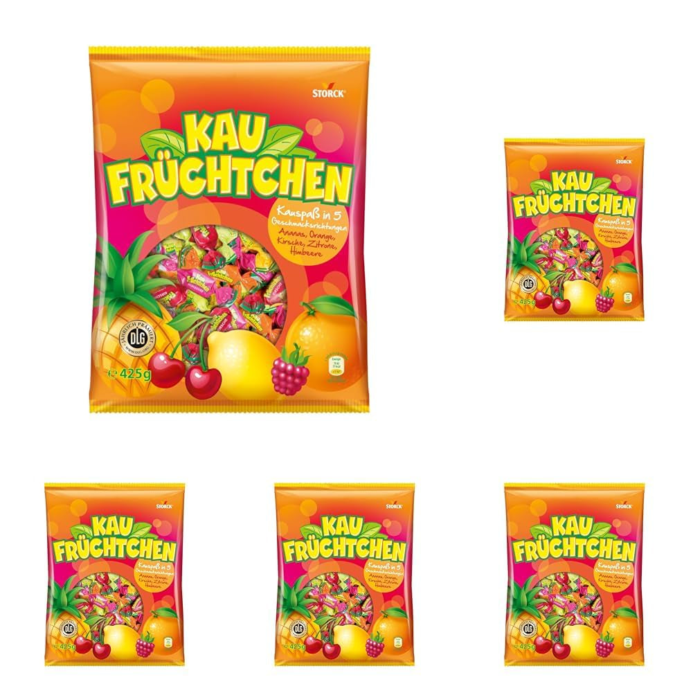 Kaufrüchtchen – 1 x 425G – caramelos con cinco sabores de frutas Naty Shop