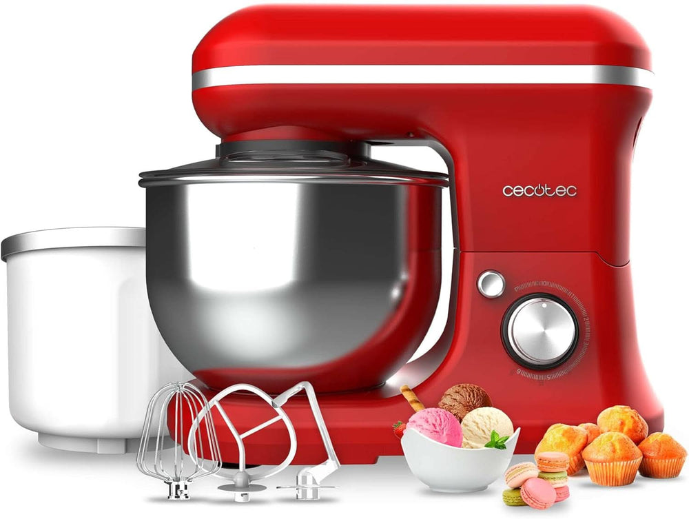 Procesador de alimentos Cecotec Cecomixer Compact, 1000 W Naty Shop Red 5 funciones + hielo