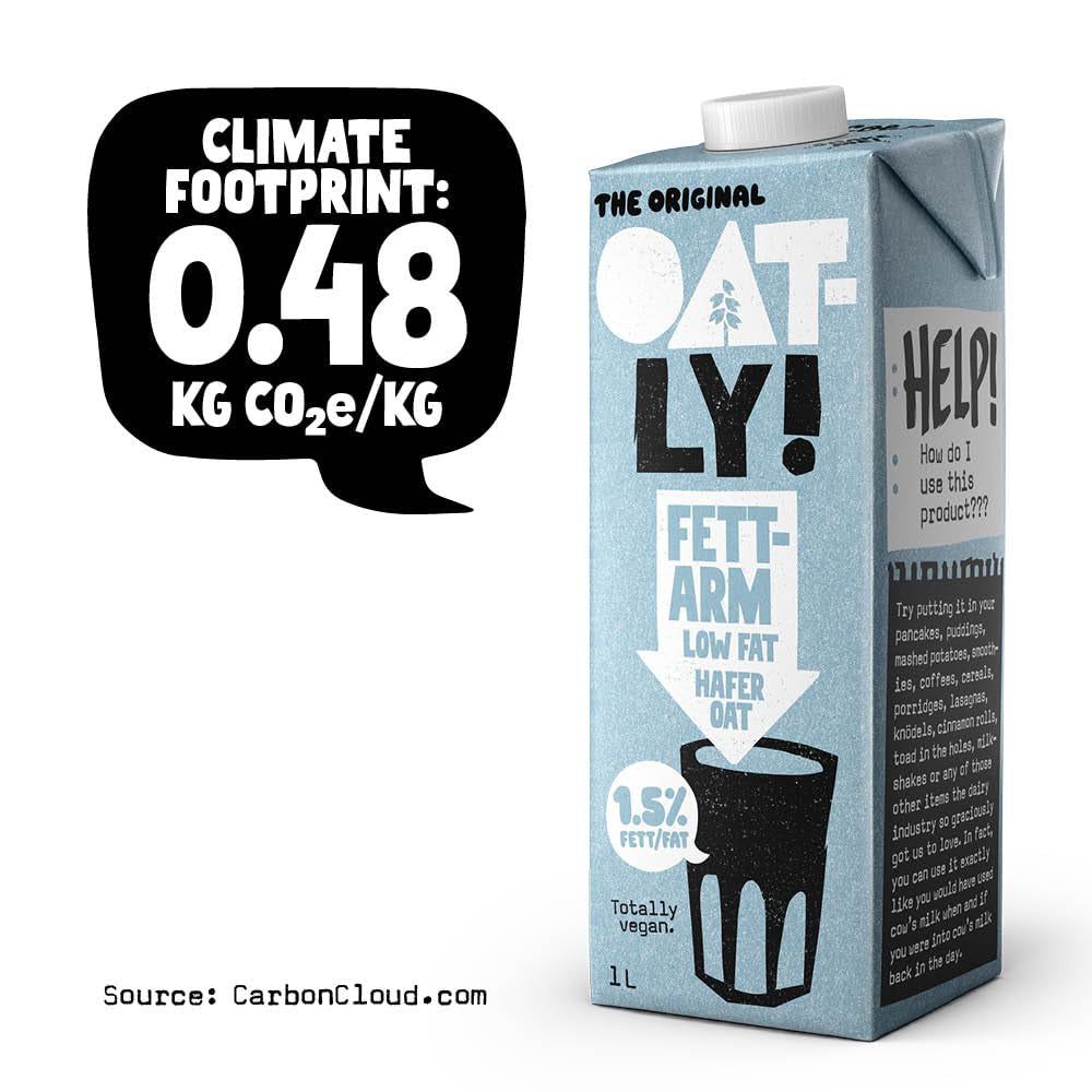 Oatly Haferdrink 1,5% Fett - Paquete con 6 (6 x 1 Litro)
