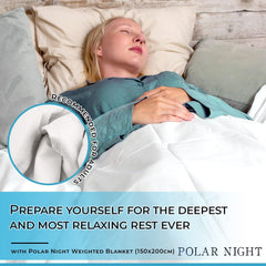 Manta lastrada para adultos 150 X 200 Cm, 7Kg - Manta lastrada para sueño profundo, manta pesada, manta terapéutica 100% algodón, manta relajante Edredón Oeko-Tex® 100 Camas y Mantas Estándar Polar Night