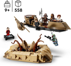 LEGO Star Wars: El Regreso del Caballero Jedi Skiff del Desierto y Pozo de Sarlacc Colección y set de construcción de fantasía Juguete de construcción, regalo para niños, niñas y todos los fanáticos 75396 Juegos de construcción Besuche den LEGO-Store