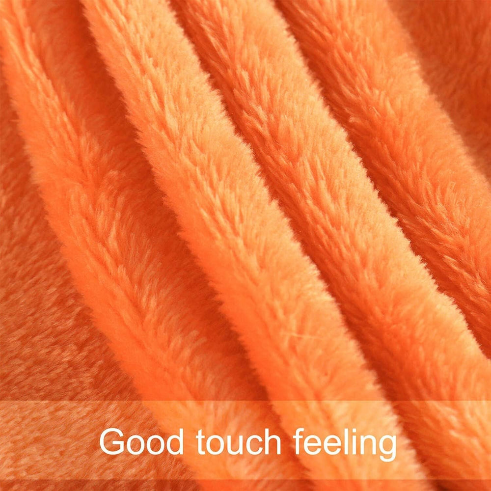 Sourcing Map Manta acogedora manta colcha Manta de lana suave y cálida como manta de sofá Manta de sofá Manta de salón y manta de peluche Manta de lana de felpa suave Naranja 150X200Cm Camas y mantas Besuche den uxcell-Store