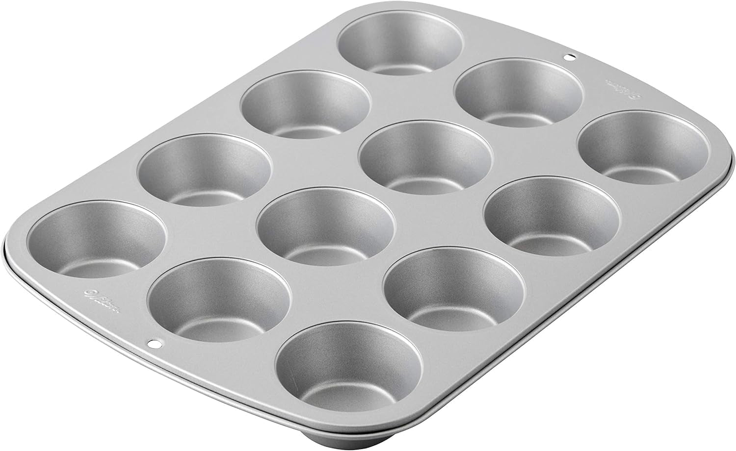 Wilton 03-3118 Cupcake- /Muffin-Backform, Recipe Right, Antihaft, 12 Vertiefungen, Grau Moldes y bandejas para hornear Naty Shop