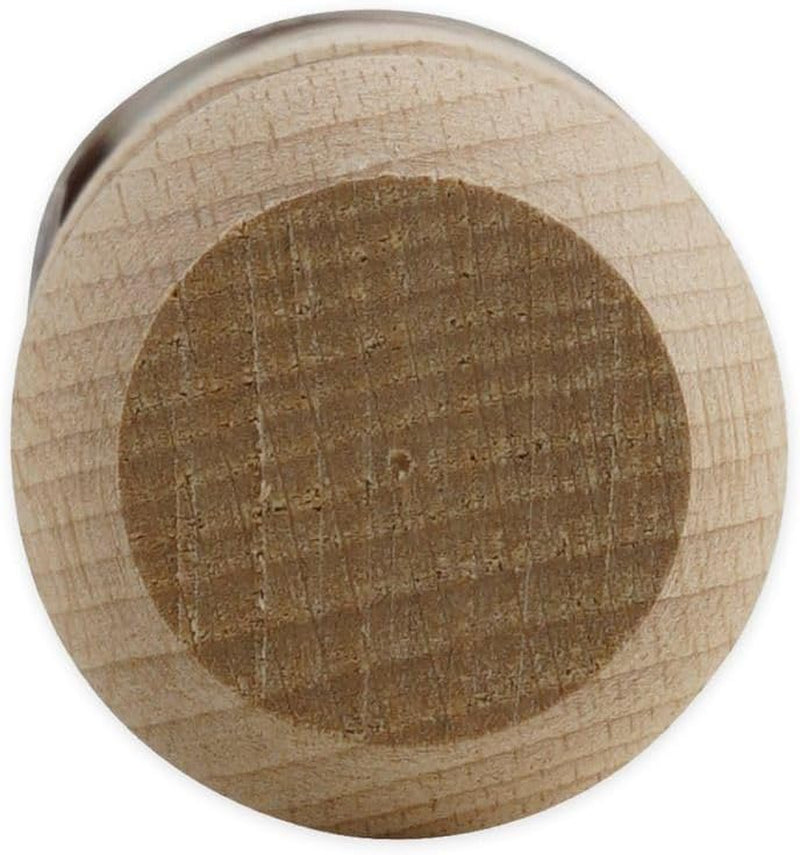 Zenker Rollholz aus Buchenholz, 350 x 30 x 30 mm – Perfecto para teige y fondant, certificado FSC, con práctica manschette, marrón