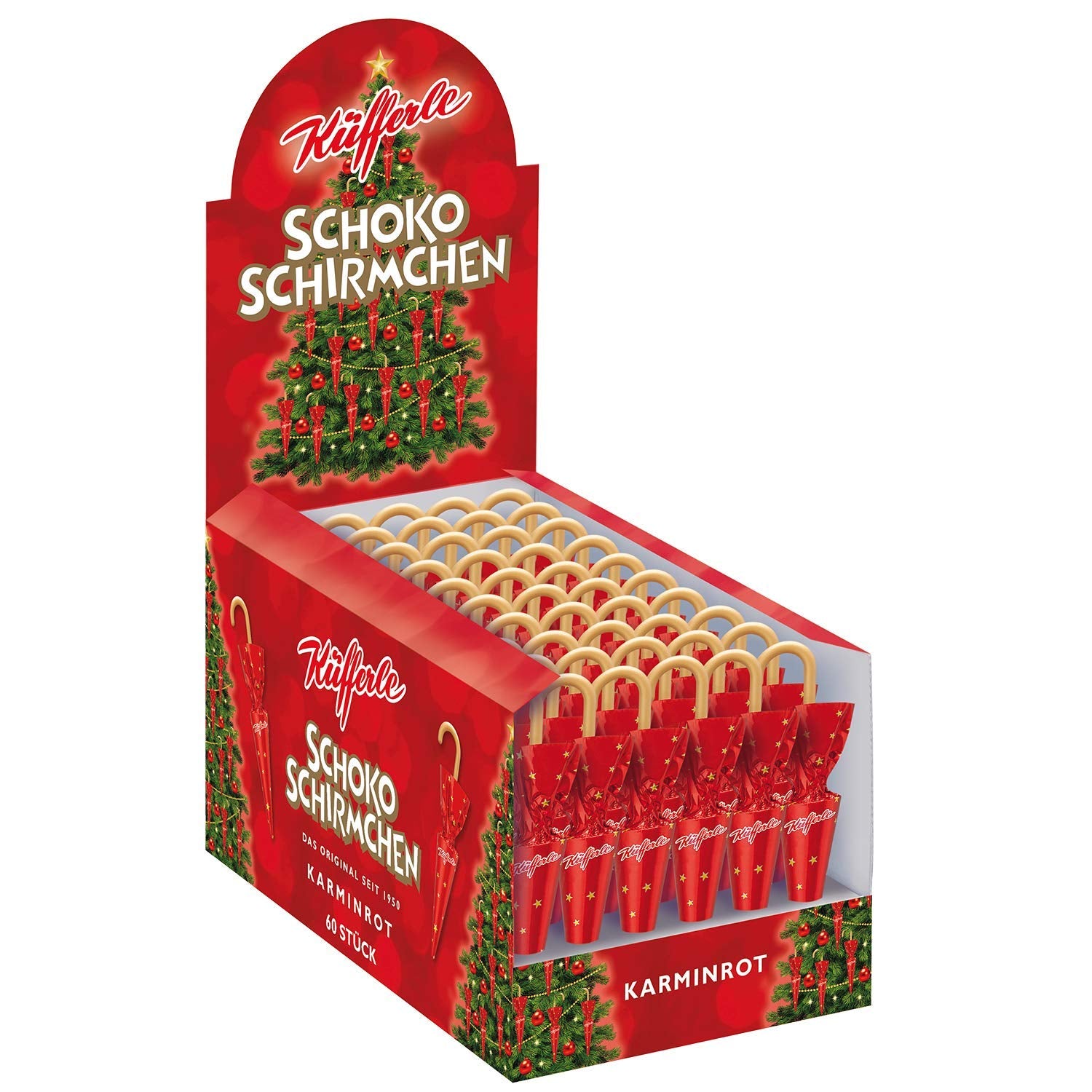 Sombras de chocolate Küfferle Polar Silver 810g (60 piezas)