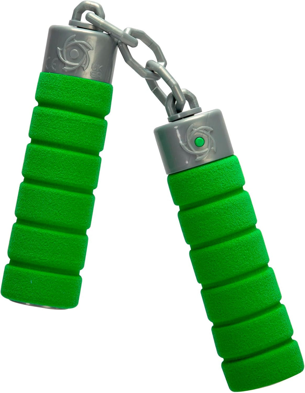 Next Ninja Nunchaku, sunet, mâner învelit în material moale, 13cm, jucărie de rol, de la 3 ani, verde Action figures Naty Shop