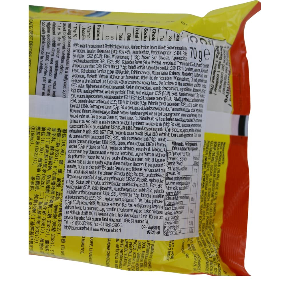 - O Instant Glasnudeln Rindfleisch Kugel - (1 X 70 GR)