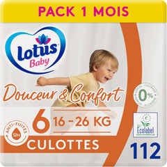 Douceur Naturelle - Braguitas, Talla 6 (16-26 kg) pack 1 mes - 112 braguitas