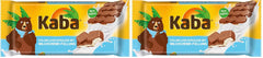 Barra de chocolate rellena de chocolate con leche entera y crema de leche Kaba 90 g Barra de chocolate para fundir con crema de leche ligera y sabor original de Kaba (paquete de 2)