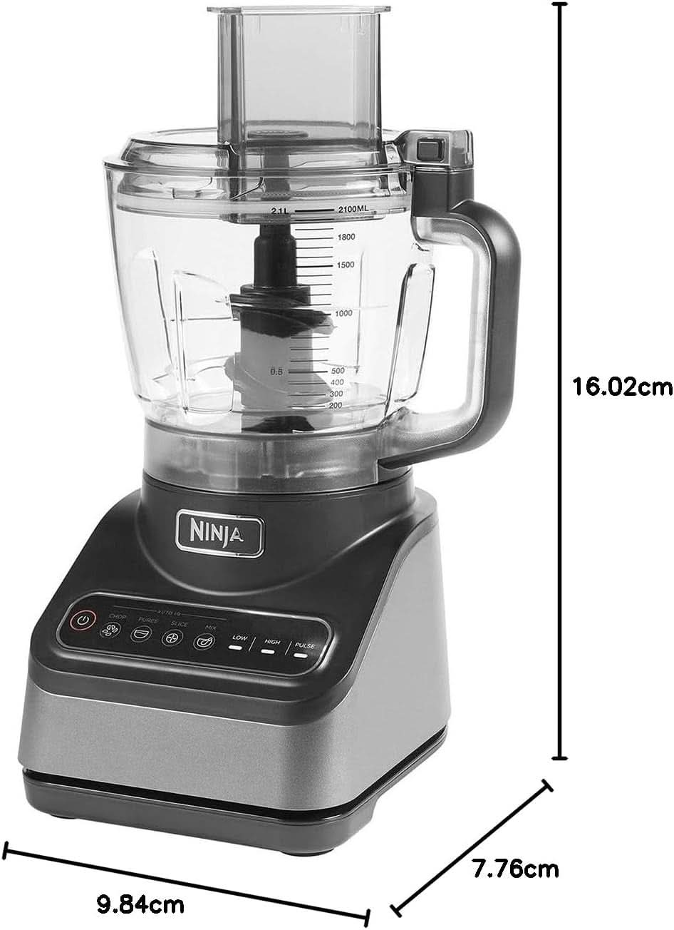 Procesador de alimentos Tecnología Auto-IQ Ninja BN650EU, 850W, 2.1L, Negro Naty Shop