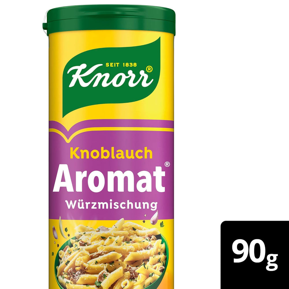 Knorr Würzmischung Garlic Aromat für schnelle Gerichte zum Würzen und Verfeinern von Pasta, Pizza, Gemüse und más 90 g