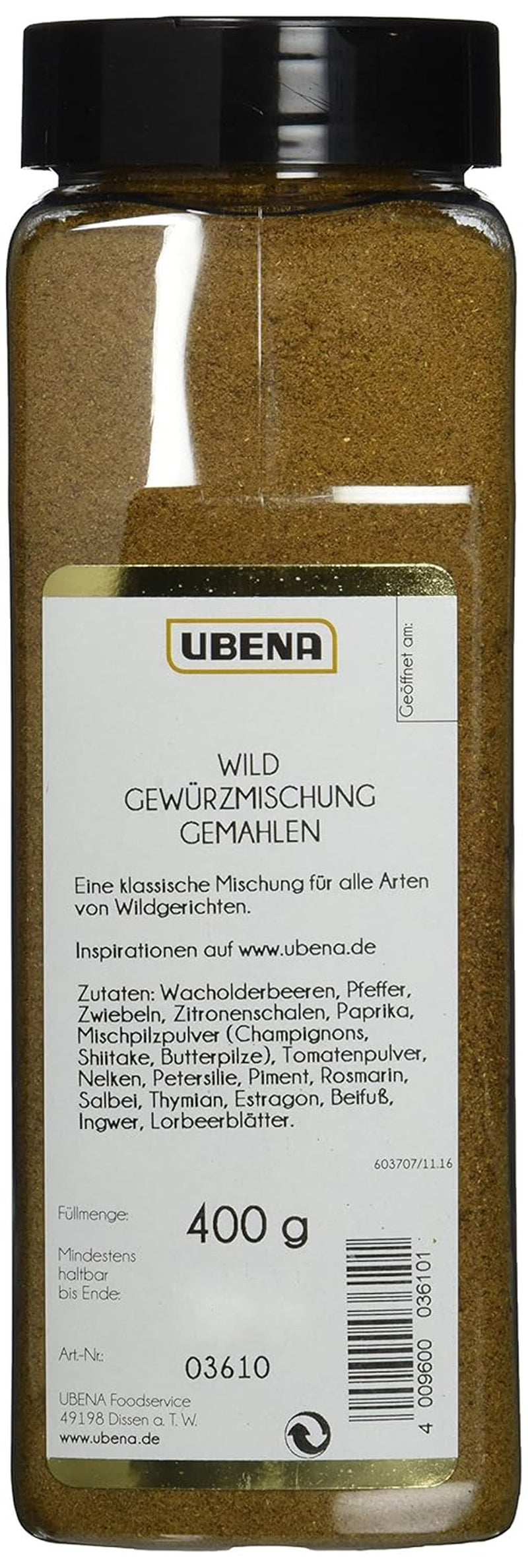 Wild Gewürz 400 g, 1er paquete (1x 0,4 kg)