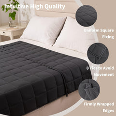 Manta Lastrada 150X200Cm 8Kg Manta Relajación Adultos Para Mejorar El Sueño Manta Lastrada Gris Camas y Mantas Good Nite