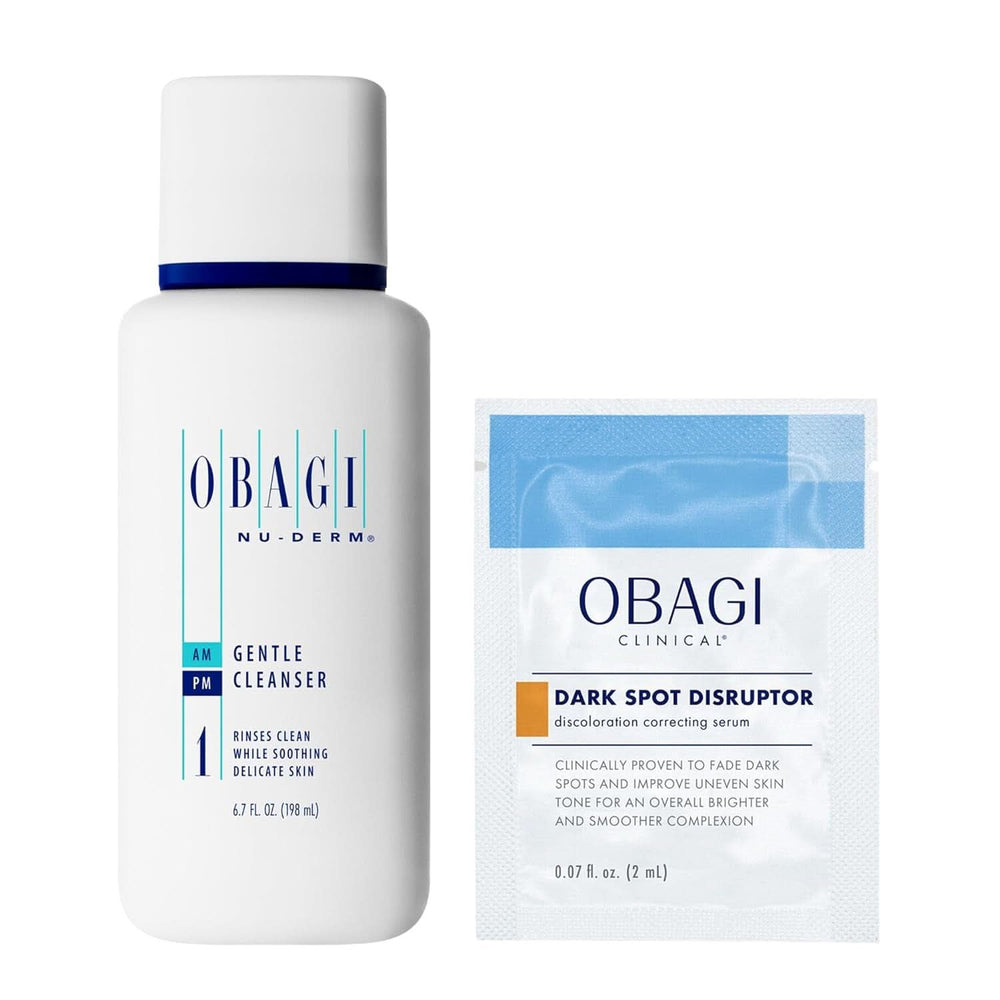 OBAGI Nu-Derm, Limpiador Facial Suave para Pieles Normales o Secas Cosmética y Belleza Naty Shop 198 ml (limpiador + sérum)