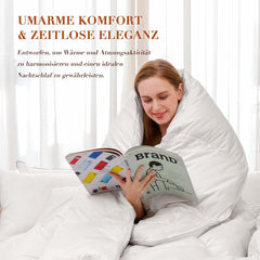 Edredón De Plumas 135X200 Todas Las Estaciones 100% Algodón Edredón 4 Estaciones 135X200 Con Plumón De Ganso Y Plumas Caja Deflectora 3D Altamente Esponjosa Calidez Media Edredones Y Edredones Naty Shop