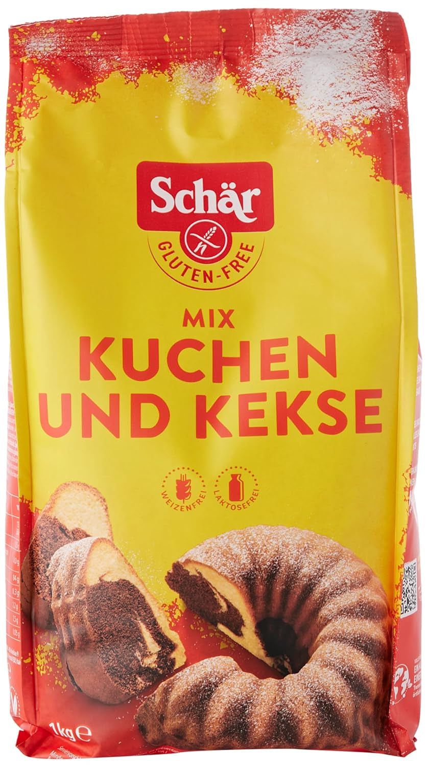 Mix C - Kuchen & Kekse Backmischung Glutenfrei 1Kg, Pack 10Er Mix para hornear y cocinar Naty Shop