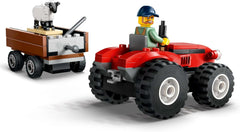 Tractor LEGO City cu remorcă - Jucărie de fermă cu tractor și figuri de animale - seturi de joacă Montessori pentru băieți și fete de la 4 ani - cadou cu 2 minifigurine 60461 Seturi de constructie Besuche den LEGO-Store