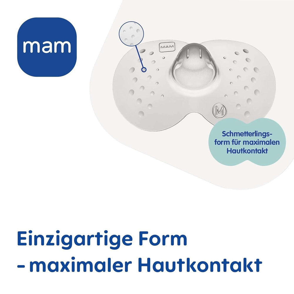 MAM Stillhütchen Größe L (Ø 23 Mm) Im 2Er-Set, Extra Weiche Brusthütchen Zum Schutz Beim Stillen, Brustwarzenschutz Für Maximalen Hautkontakt Zwischen Mutter Und Kind Accessories Alimentación y lactancia Bebe Naty Shop